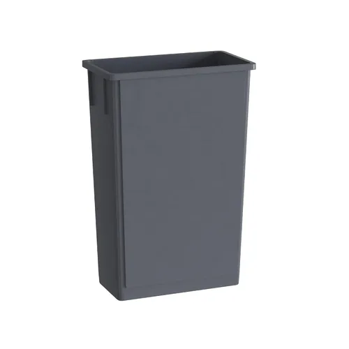 Miniatura 51 de Bote de basura Slim Jim negro de 23 galones con carrito