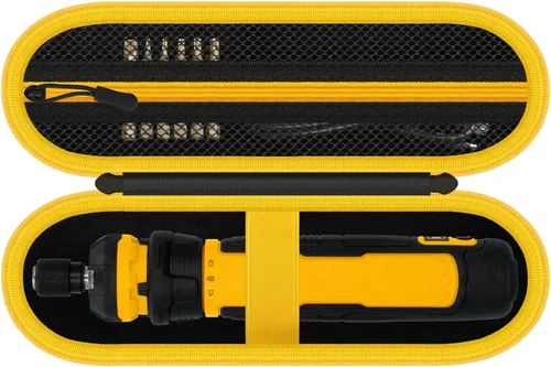 Funda para destornillador inalámbrico DEWALT (DWHT66719) y puntas de destornillador, almacenamiento de herramientas impermeable a prueba de golpes