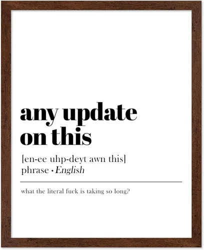 Miniatura 58 de Póster de Arte de Diccionario de Poster Master - Definición de "Just Following Up" Impreso - Arte Tipográfico - Regalo para Hombres, Mujeres