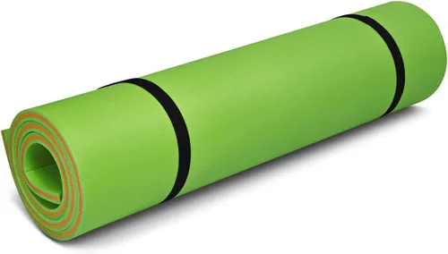 Miniatura 9 de Goplus Almohadilla de agua flotante de 12 x 6 pies, alfombrilla de espuma XPE de 3 capas resistente al desgarro, con dispositivo de amarre y correas