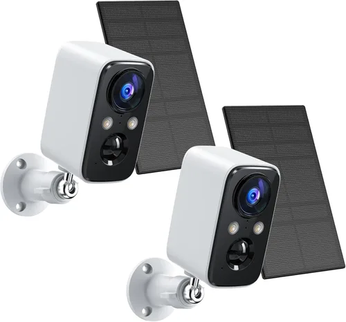 Miniatura 2 de Cámara de seguridad celular 4G LTE: cámaras inalámbricas para exteriores para seguridad en el hogar, sin cámara de video WiFi alimentada por