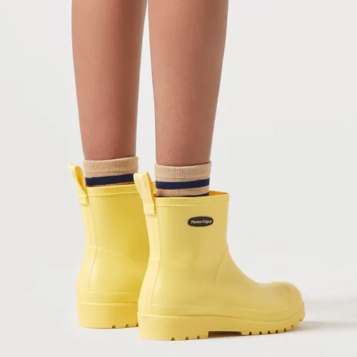 Miniatura 5 de Planone Botas cortas de lluvia para mujer, zapatos de jardín impermeables, botas de lluvia antideslizantes para mujer, plantillas cómodas, elegantes