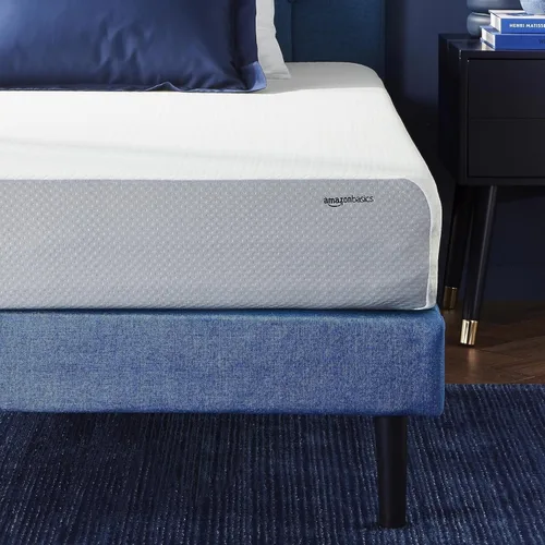 Miniatura 15 de Amazon Basics Colchón de espuma viscoelástica, sensación suave y mullida, 6 pulgadas, individual, blanco/gris