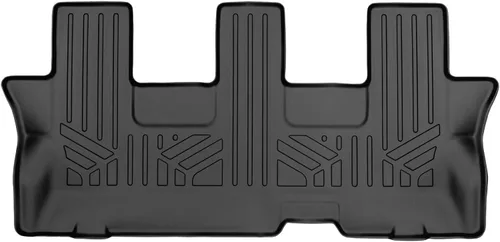 SMARTLINER Alfombrillas de suelo de ajuste personalizado de tercera fila compatibles con Toyota Sequoia 2008-2011