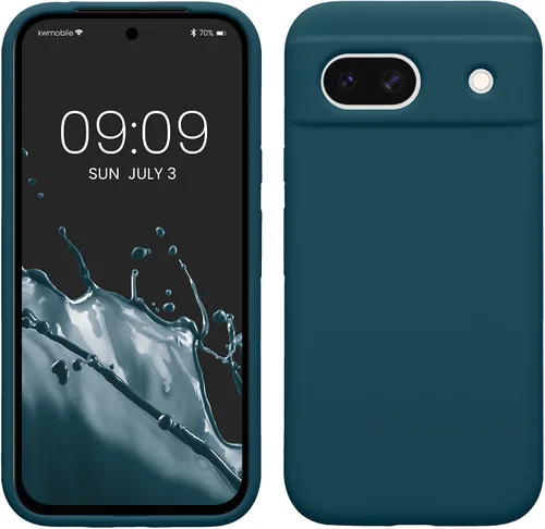 Miniatura 75 de kwmobile Funda Compatible con Google Pixel 6 Pro - Funda de Teléfono de Silicona TPU con Acabado Suave - Azul Caribe