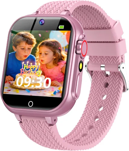Miniatura 8 de Reloj inteligente para niños de 5 a 12 años, regalo de cumpleaños para niños y niñas, reloj con pantalla táctil HD con 32 juegos, cámara, grabadora