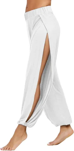 Miniatura 2 de PACBREEZE - Pantalones de yoga harem para mujer con hendidura lateral para entrenamiento