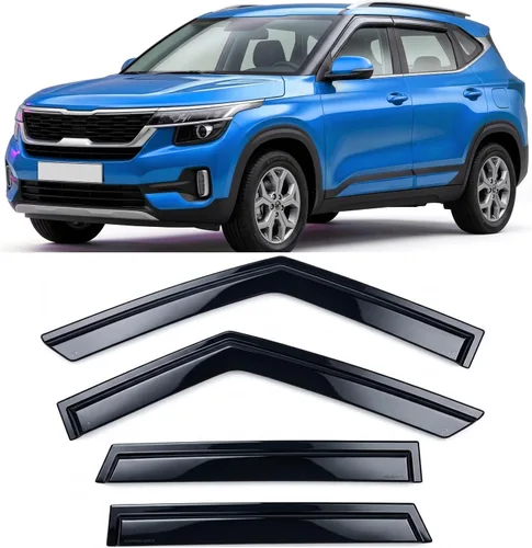 Miniatura 51 de Protectores de lluvia adhesivos 2017-2022 para Honda CR-V Viseras deflectoras de ventana lateral LX EX EX-L Touring 3D onduladas estilo JDM CRV