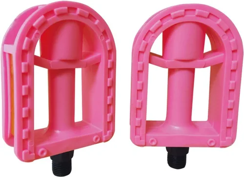 Pedal de bicicleta para niños, pedales de bicicleta de 1/2 pulgada, 1 par de pedales de husillo para niños, resina de 12 pulgadas y 14 pulgadas