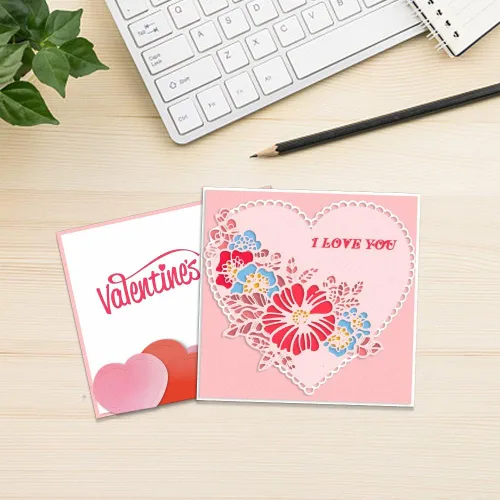 Miniatura 3 de ABTOLS Troqueles de corte de palabras para el día de San Valentín para hacer tarjetas, marco de corazón, troqueles de flores de amor, plantilla