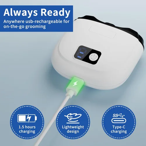 Miniatura 6 de Cortaúñas eléctrico automático para uñas de los pies, cortaúñas eléctrico inteligente, engranajes de 3 velocidades ajustables con luz LED