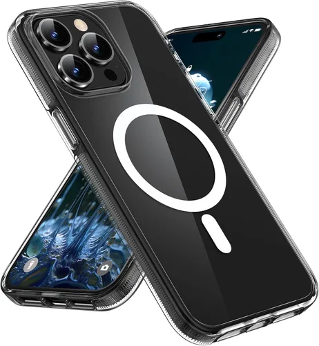 Miniatura 18 de MILPROX Compatible con iPhone 16 Pro Funda – con protector de pantalla – Compatible con MagSafe – Diseño magnético claro transparente – Que no se