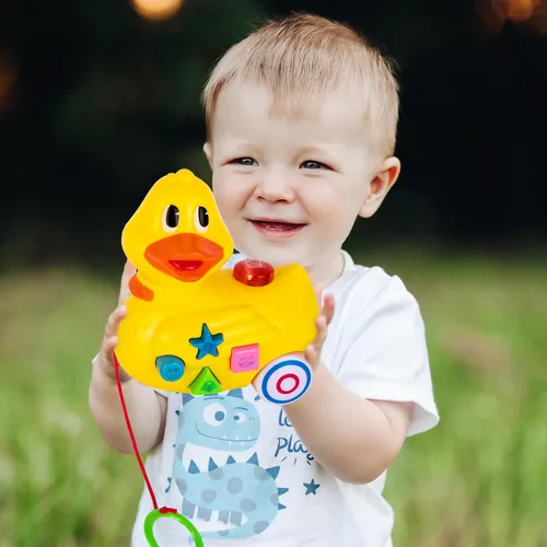 Miniatura 6 de ArtCreativity Juguete musical de pato para niños pequeños, juguetes de pato iluminado con sonidos y música, juguete de pato para niños, bebés