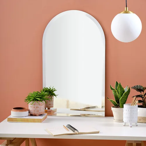 Miniatura 2 de Better Bevel - Espejo de catedral sin marco de 19 x 32 pulgadas, borde biselado de 1 pulgada, espejo de pared de baño