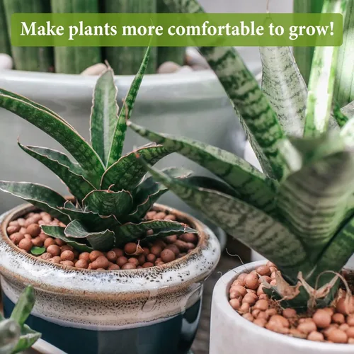 Miniatura 7 de Legigo 19 LBS de guijarros de arcilla Leca orgánicos para plantas, bolas de Leca 100% naturales de 4mm-16mm para plantas de interior, guijarros