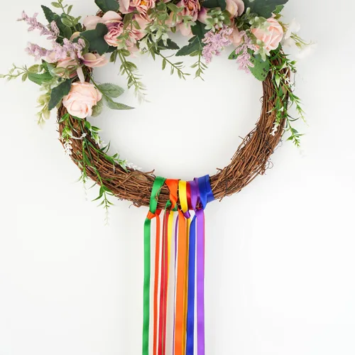 Miniatura 4 de Cinta de satén arco iris multicolor de 3/8 pulgadas, surtido de 6 rollos de cinta delgada de arco iris para envolver, tarjeta de invitación, Arco