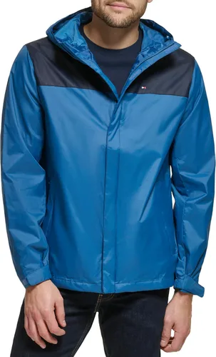 Miniatura 24 de Tommy Hilfiger Chaqueta impermeable con capucha, transpirable, ligera, para hombre