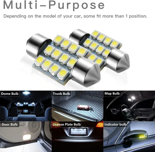 Miniatura 4 de Marsauto DE3175 Bombilla LED de 31 mm para luz interior de cúpula de mapa de puerta de cortesía para coche 1.22 pulgadas DE3021 DE3022 Bombillas