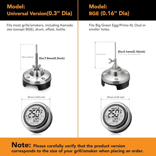 Miniatura 9 de ProTemp S1 Termómetro inteligente patentado para parrillas con Hub, Wi-Fi y Bluetooth para Weber, Big Green Egg, parrillas para ahumar, offset