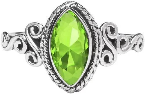 Miniatura 5 de Anillo de plata de ley 925 con piedras preciosas para mujeres y niñas, hecho a mano, anillo de promesa de piedras preciosas naturales, regalo