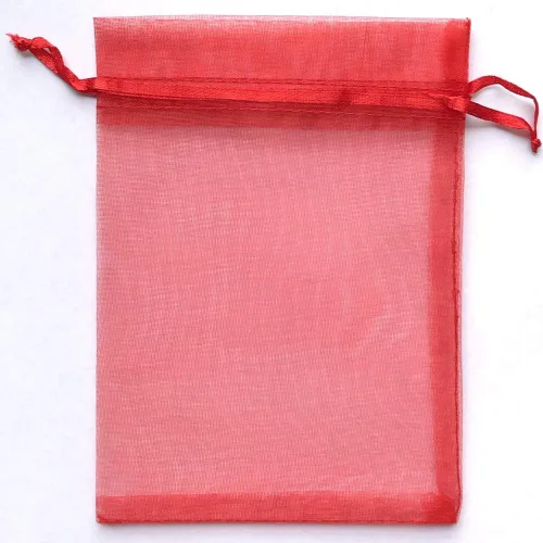 Miniatura 5 de ATCG 50 bolsas de organza grandes con cordón de 8 x 12 pulgadas, decoración de festivales, bodas, fiestas, bolsas de maquillaje (blanco)