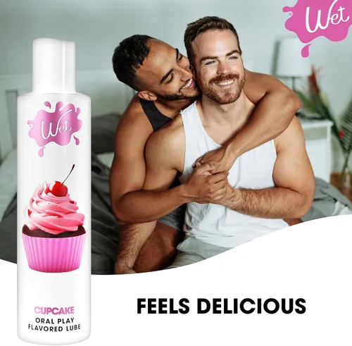 Miniatura 5 de Wet Frosted Cupcake - Lubricante comestible saborizado premium para hombres, mujeres y parejas De larga duración, seguro con preservativos, sin