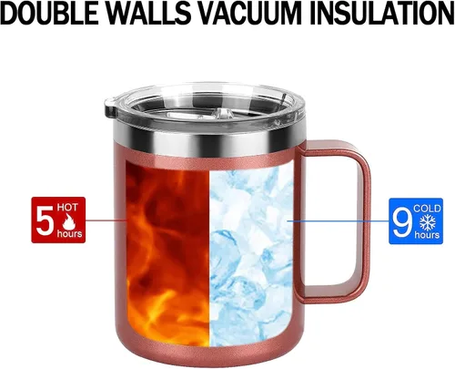 Miniatura 5 de Regalos para el Día de la Madre para la abuela – Taza aislada de acero inoxidable con asa, taza de 12 onzas para cumpleaños de nieta, nieto, nieto