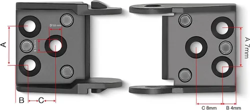 Miniatura 4 de 2 unidades de 39.4 pulgadas de cadena de arrastre tipo abierto R18 cadena de cable de alambre para fresadora CNC e impresora 3D, 2 pares adicionales