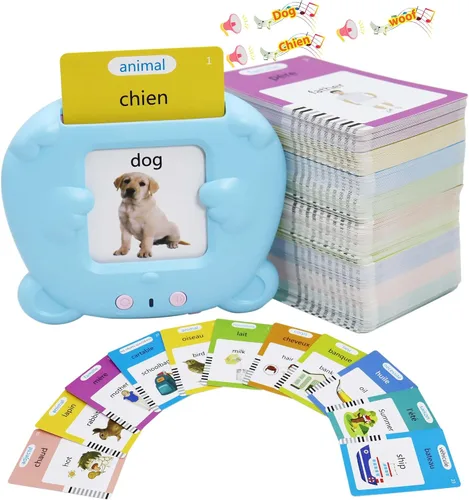 Miniatura 21 de MAYAPHILOS - Tarjetas didácticas del alfabeto con sonido para niños de 3-8 años, 510 palabras, juguete educativo interactivo Montessori, regalos