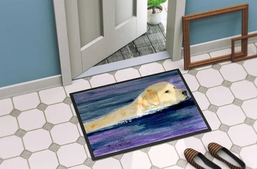 Miniatura 4 de Caroline's Treasures SS8814JMAT - Felpudo dorado Retriever de 24 x 36 pulgadas, para interiores y exteriores, para entrada, antideslizante, lavable