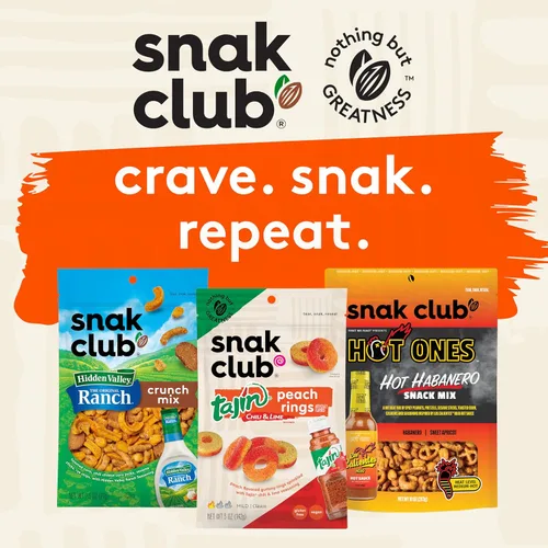 Miniatura 7 de Snak Club Energizer Trail Mix con cacahuetes salados tostados, pasas, caramelos de chocolate M&M'S, almendras tostadas, aperitivo sin gluten