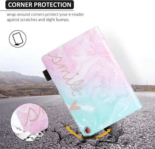 Miniatura 4 de Dteck Funda para tablet Fire HD 8 y Fire HD 8 Plus, (pantalla HD de 8 pulgadas, 10ª generación) – Funda protectora de cuero con tapa plegable