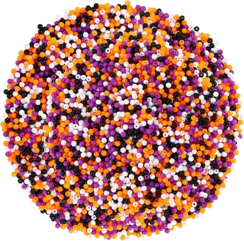 Miniatura 11 de 1200 piezas de cuentas redondas doradas espaciadoras lisas con forma de bola sueltas para pulseras, 4 mm, 6 mm, 8 mm