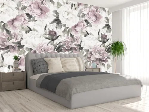 Miniatura 22 de Mural de pared de picos de montaña y bosque para dormitorio, sala de estar, papel tapiz para decoración 158" x 110" (no autoadhesivo)