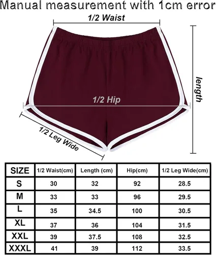 Miniatura 2 de URATOT Women's Cotton Shorts Gym Shorts Yoga Shorts Summer Running Active Shorts Dance Elastic Shorts, Pack of 2