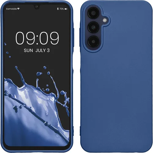 Miniatura 184 de kwmobile Funda compatible con Samsung Galaxy A23 4G / 5G - Funda de silicona TPU metálica suave y delgada - Rojo oscuro metálico