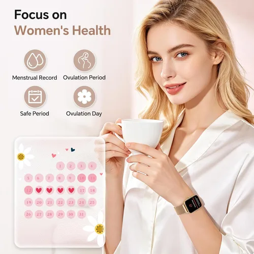 Miniatura 4 de Smart Watches for Women, 1.85" HD Alexa Built-in Smart Watch for Android Phones & iPhones, Health Tracker with Heart Rate/Blood Oxygen/Sleep