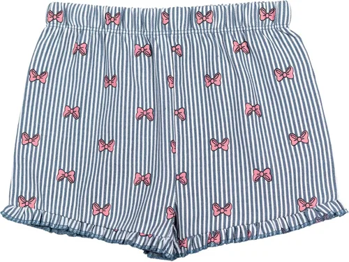 Miniatura 58 de Disney Minnie Mouse - Conjunto de camiseta floral arcoíris y pantalones cortos de cambray, tallas de bebé a niño grande (12 meses - 14-16)
