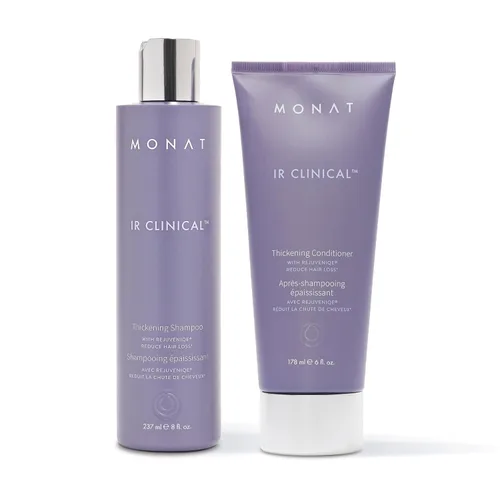 Miniatura 8 de MONAT Juego de champú y acondicionador de hidratación avanzada infundido con REJUVENIQE para cabello seco fino a medio, hidrata y fortalece, sin