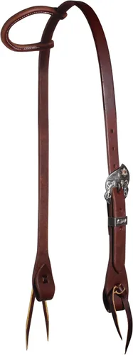 Professional's Choice Ranch - Cabezales de oreja única de ¾ pulgadas | Ajuste de hebilla única | Aceite pesado con controles de corbata