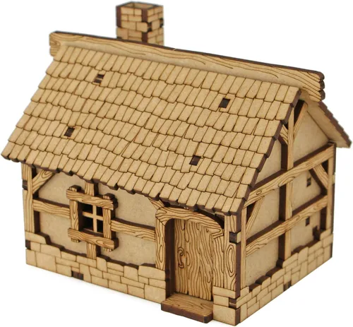 Miniatura 8 de Terreno de Fantasía de Pueblo TowerRex 28mm para Warhammer, Pathfinder, D&D