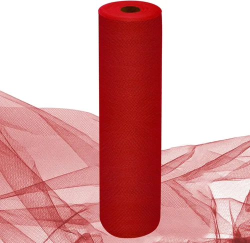 Miniatura 56 de Rollos de tela de tul dorado antiguo de 54 pulgadas por 10 yardas, rollo de tela de tul para bodas, decoraciones de Navidad, envoltura de regalos