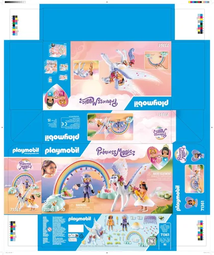 Miniatura 9 de Playmobil Pegaso con arco iris en las nubes