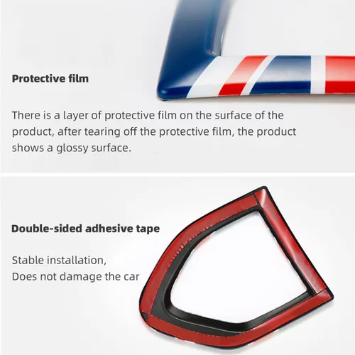 Miniatura 6 de Adhesivo decorativo para guardabarros de luz lateral de señal de giro para Mini Cooper 3ª generación F60 Countryman 2017 en adelante, accesorios