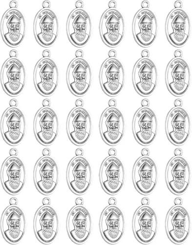 Miniatura 21 de COTTVOTT Santa Teresa de Lisieux/Santa Madre Teresa de Calcuta/Divina Misericordia Jesús/Mater Dolorosa Medalla de Santo Patrón Dije Colgante