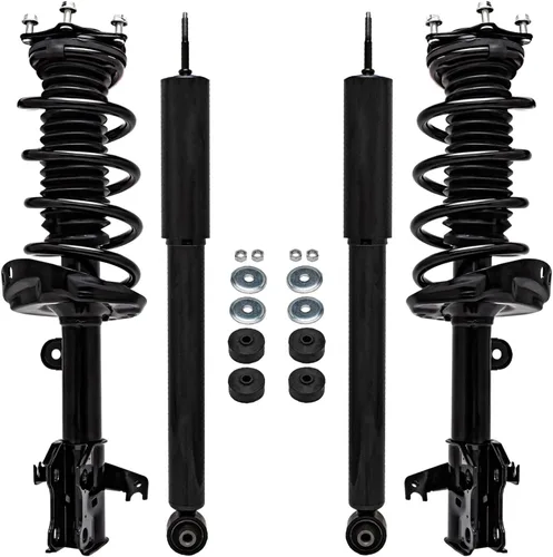 Miniatura 33 de Detroit Axle - Amortiguadores de puntales RWD para Infiniti G35 03-06, 2 amortiguadores traseros, 2 puntales delanteros y muelles helicoidales 2003