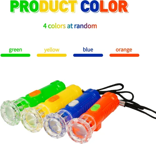 Miniatura 5 de PROLOSO Mini linternas de juguete con cordón LED de bolsillo linterna de juguete conjunto de niños recuerdos de fiesta 20 piezas