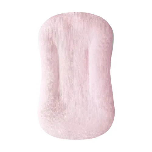 Miniatura 23 de Funda de muselina para tumbona de bebé suave de algodón orgánico, cubre para tumbona de recién nacido para bebés, niñas y niños (Azul)
