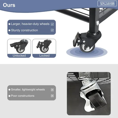 Miniatura 5 de WALMANN Soporte para bolsa de golf de garaje, almacenamiento grande para bolsas de golf con accesorios de golf, estantes de almacenamiento