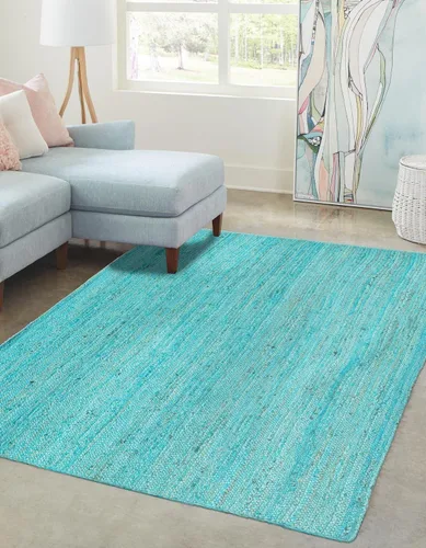 Miniatura 33 de Unique Loom Colección Jute Trenzado - Alfombra de área Dhaka (7' 1" x 10' Rectángulo, Blanco)